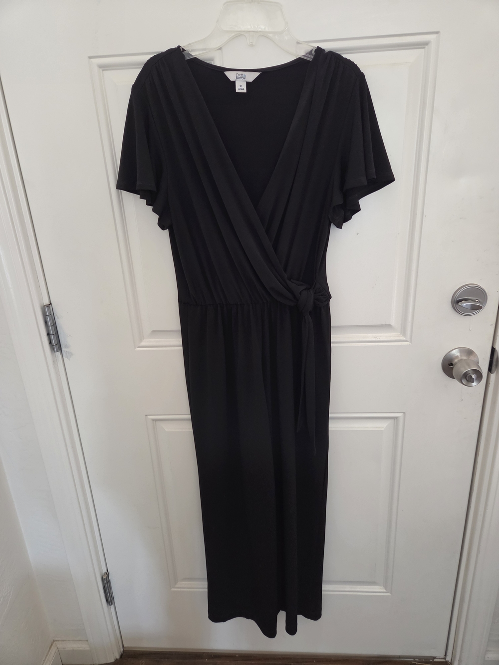 croft & barrow Black Wrap-Front Romper